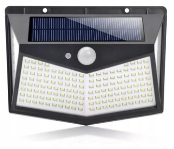 СОЛНЕЧНАЯ ЛАМПА С ДАТЧИКОМ ДВИЖЕНИЯ И СУМЕРКА 208LED