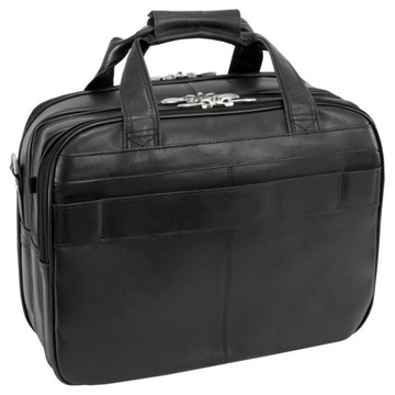 Skórzana torba podróżna na laptopa 17" z dodatkową teczką Chicago McKlein