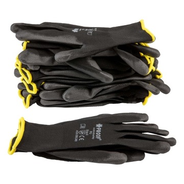 ЗАЩИТНЫЕ ПЕРЧАТКИ ПУЛИРЕТАН ПЕРЧАТКИ ДЛЯ СТРОИТЕЛЬНЫХ РАБОТ PROOF R9 10 ПАР