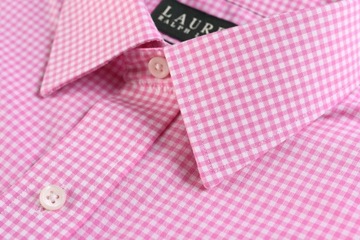 RALPH LAUREN koszula męska w różową kratkę fitted non iron M k 40 41