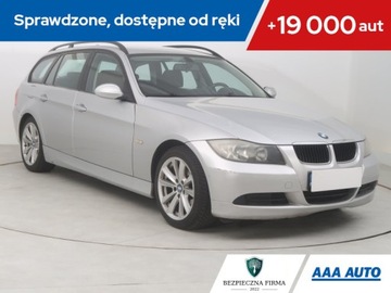 BMW Seria 3 E90-91-92-93 Touring E91 2.0 318d 122KM 2007 BMW 3 318 d, Navi, Klima, Klimatronic,ALU