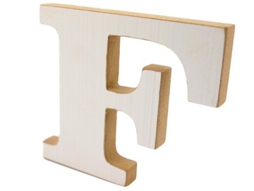 LITERY LITERA DREWNIANA F 10CM