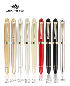 2 шт./лот JINHAO X450 Высококачественная роскошная металлическая ручка с иридием и золотом