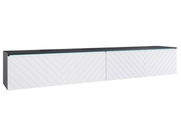 SZAFKA RTV WISZĄCA STOLIK POD TV 180CM STOJĄCA KOMODA BIAŁY MDF
