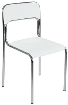 Белый пластиковый стул CORTINA WHITE Nowy Styl