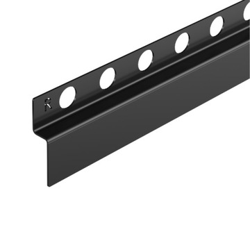 BALNEO LISTWA SPADKOWA PRZYŚCIENNA PRAWA 120cm CZARNA STAL NIERDZEWNA