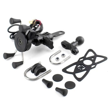 ДЕРЖАТЕЛЬ FreedConn MC7HR ДЛЯ ТЕЛЕФОНА GPS МОТОЦИКЛА USB USB