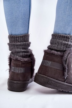 ЖЕНСКАЯ ЗИМНЯЯ ОБУВЬ BIG STAR, СНЕЖНЫЕ БОТИНКИ С УТЕПЛЕНИЕМ