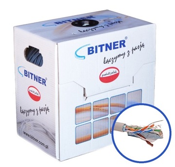 Kabel przewód skrętka FTP 5e Bitner 305m POLSKI