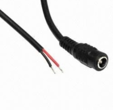 Gniazdo DC 2.1/5.5 z przewodem 1m