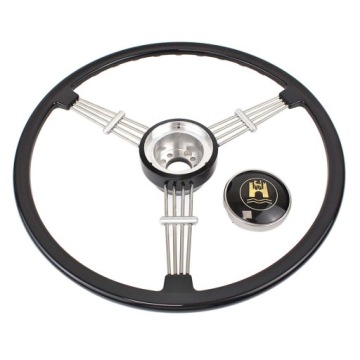 Руль PORSCHE стиль 1950-1966 356 A B C preA ретро 400 мм черный VINTAGE