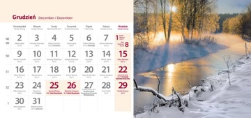 Настольный календарь на 2024 год ФОТО 24х11см ВОДОПАДЫ ВОДА