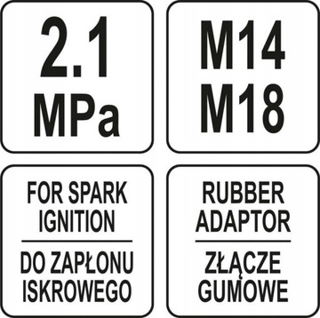 ДАТЧИК YATO УРОВНЯ СЖАТИЯ БЕНЗИН 0-20 YATO + КОРПУС YT-73011