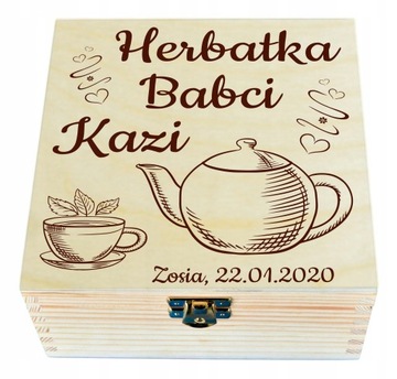Prezent na dzień BABCI Dziadka Herbaciarka GRAWER