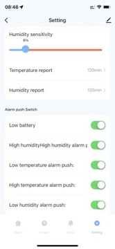 Czujnik TEMPERATURY I WILGOTNOŚCI WIFI TUYA HIGRO
