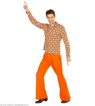 ДИСКО-РУБАШКА 70-Х ГОД РОМБИ S/M