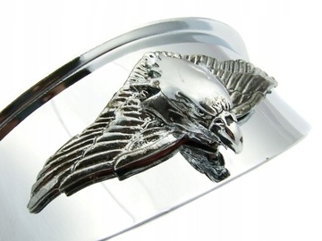 METALOWY OZDOBNY ORNAMENT ORZEŁ NA DASZEK 4,5 CALA