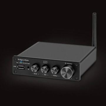 СТЕРЕОУСИЛИТЕЛЬ KRUGER&MATZ A20 TONSIL BLUETOOTH USB 2 X 100 Вт, МАЛЕНЬКИЙ, МОЩНЫЙ