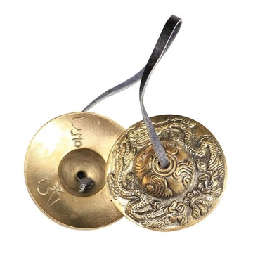 Tibetan Handmade Yoga Meditation Om Tingsha Bell Chimes Cymbal Set A
