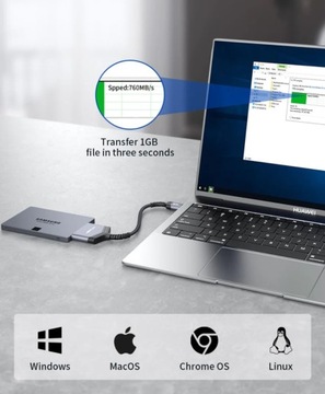 Адаптер JSAUX USB 3.0 в SATA III ПРЕОБРАЗОВАТЕЛЬ ДЛЯ SSD HDD