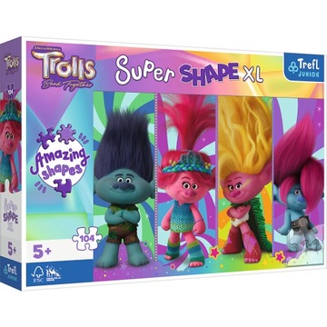 Puzzle 104 XL Trolle 50037 Trefl SUPER SHAPE