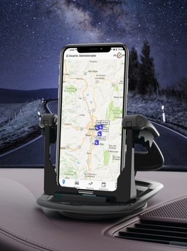 ВРАЩАЮЩИЙСЯ НА 360* ДЕРЖАТЕЛЬ АВТОМОБИЛЬНОГО ТЕЛЕФОНА КОКПИТ АВТОМОБИЛЯ ПРИБОРНАЯ ПАНЕЛЬ АВТОМОБИЛЯ ПРОЧНАЯ ПОДСТАВКА