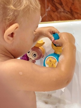 ZESTAW ZABAWKA WODNA DO KĄPIELI WANNY MAŁPKA + KUBECZEK WOOPIE BABY
