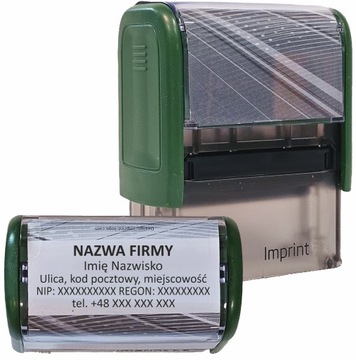 PIECZĄTKA - IMPRINT 12 do 6 linii - TRODAT 8912 - LEKARSKA IMIENNA FIRMOWA