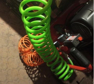 WĄŻ PRZEWÓD 8x12MM 15M SPIRALNY POLIURETANOWY PNEUMATYCZNY DO KOMPRESORA