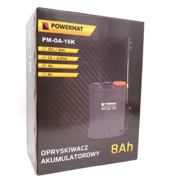 OPRYSKIWACZ AKUMULATOROWY PLECAKOWY CIŚNIENIOWY 16L