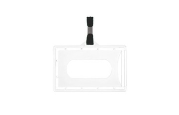 IDENTYFIKATOR Z TAŚMĄ ETUI SMYCZ HOLDER CZARNY x 4