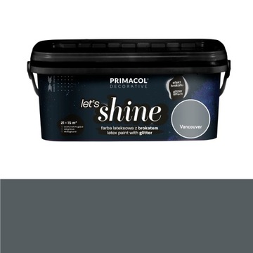 LET'S SHINE farba z brokatem Vancouver 2l BR ZŁOTY