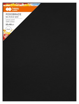 Podobrazie bawełniane 30x40, impregnowane czarne