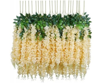 12 SZT Glicynia 110 cm Kwiaty Girlanda
