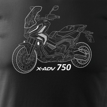 Koszulka z motocyklem na motor Honda XADV X-ADV 750 męska na prezent