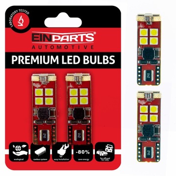 ŻARÓWKI DO AUTA LED 12V W5W CANBUS 6000K SMD 3030