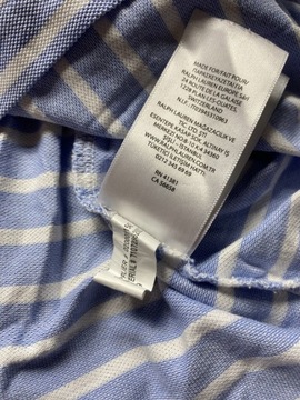 Ralph Lauren/ ORYGINALNE Bawełnaine POLO W PASKI rozmiar L