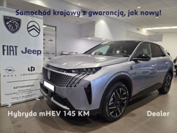 Peugeot 3008 III SUV Hybrid 1.2 Hybrid 145 145KM 2025 Peugeot 3008 1.2 PureTech mHEV GT 145 KM e-DCS6 SalonPL Dealer Gwarancja V