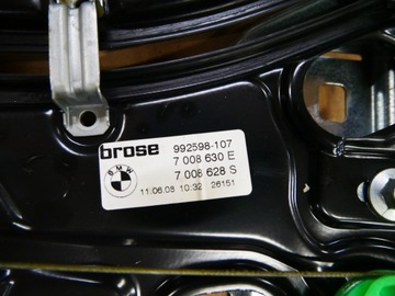 BMW E64 ZADNÍ ZVEDÁK MECHANIZMUS OKNO PRAVÝ 7008630
