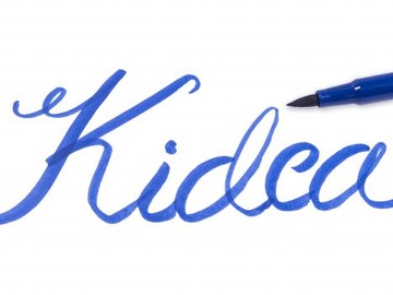 KIDEA FLAMASTRY PISAKI DWUSTRONNE PĘDZELKOWE 12 kolorów