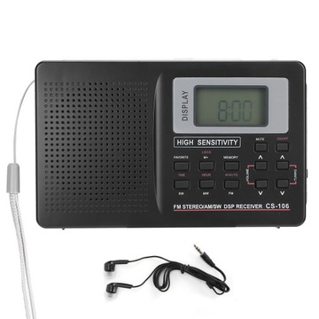 PEŁNOZAKRESOWE RADIO CS-106 FM/AM/SW/MW
