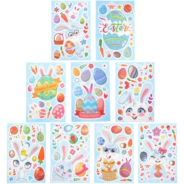 ЗАЯЦ НА ОКНЕ ЗАКРЫВАЕТ НАКЛЕЙКИ ФЕСТИВАЛЯ ЯИЦ