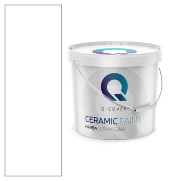 FARBA CERAMICZNA ŚNIEŻNO BIAŁA KOLOR ŚNIEŻNY BIAŁY GŁĘBOKI MAT 2L