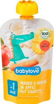 Babylove BIO Mus z Mango Marchewek i Jabłek
