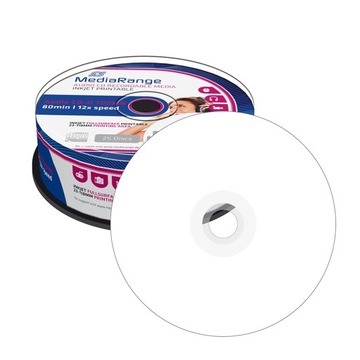 MEDIARANGE CD-R AUDIO 25szt PRINTABLE do Muzyki