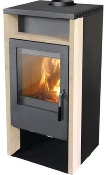 Kominek Firefix Rhea z Piaskowca 6 kW z Komorą Na Drewno