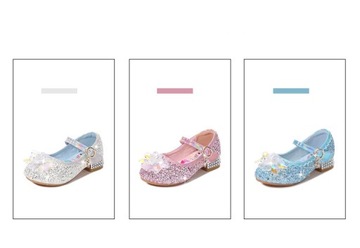 ICE SHOES БАЛЕТНЫЕ ТУФЛИ САНДАЛИИ ТАПОЧКИ ПРИНЦЕССЫ НАряд Эльзы Размеры Эльзы 23–38