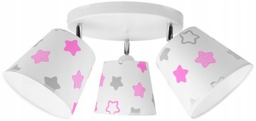 SUFITOWA LAMPA WISZĄCA ŻYRANDOL DZIECIĘCA ABAŻUR