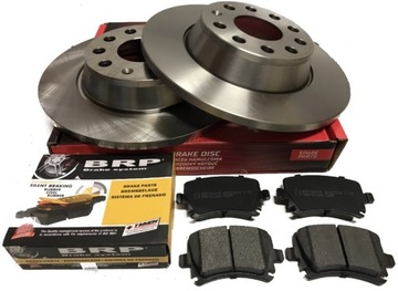 Тормозные диски + колодки задние VW Passat B6 B7 CC Touran 2005-2014 гг.