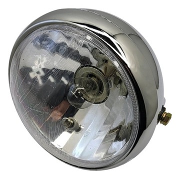 LAMPA REFLEKTOR MOTOCYKL SUZUKI GN 125 PRZÓD CHROM